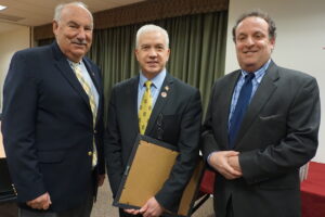 Mike Cindrich, Mayor, Mount Kisco; Frances Corcoran, Westchester County Legislator for the 2nd District and Gary Friedman, chief of staff, County Legislators.
