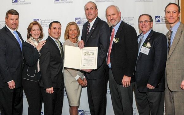 Photo/Tom O’Connell (from L to R) Westchester County Legislator Michael Kaplowitz, BGCNW board members Emily Stoddard and Todd Rockefeller, BGCNW CEO Alyzza Ozer, BGCNW board member Bonnie Trotta, Deputy County Executive Kevin Plunkett, BGCNW board members Skip Beitzel, Stuart Marwell and BGCNW Board President Erik Kaeyer.