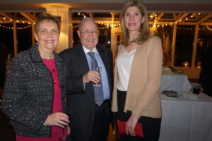Patti and Eric Nicolaysen with the Chappaqua Garden Club's Melanie Smith Klein (right)