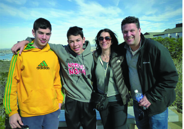 Jodi Baretz and her sometimes happy family.