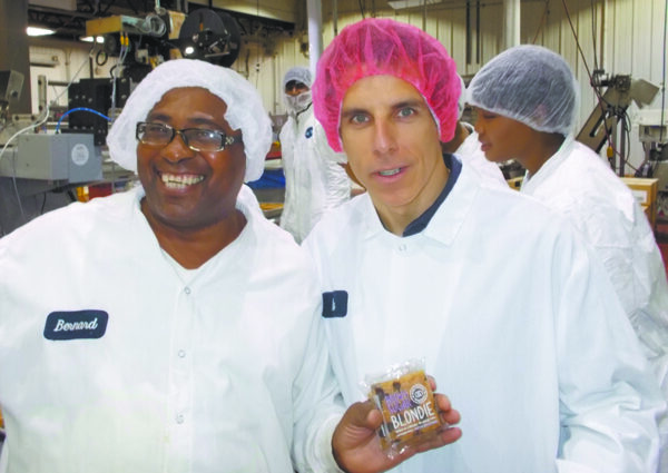 “I’ve been on the production floor at Greyston and met many of the employees there. I can tell you, there’s no better organization than Greyston in fighting poverty. Please join me in support of this extraordinary organization.” –Ben Stiller, Chappaqua Resident, pictured (right) with Greyston Employee Bernard Anderson