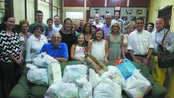 TBE Congregants delivered supplies to a Temple Beth Shalom in Havana