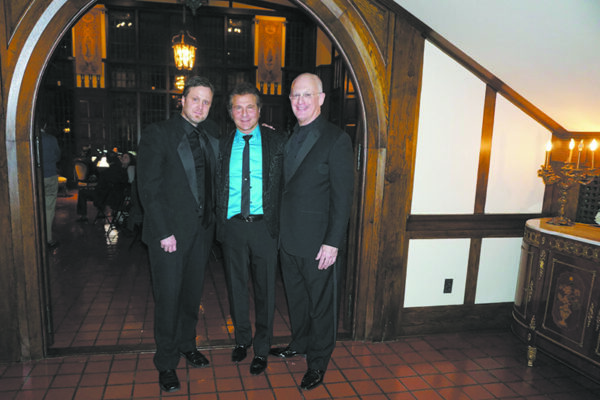 Chappaqua Orchestra’s David Restivo (left) with Frank Shiner and Shapiro.