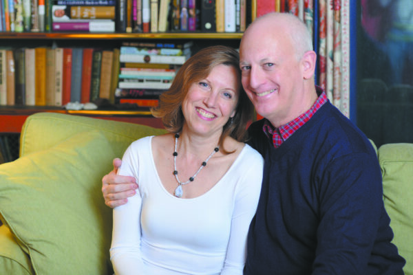 With his ”best critic,” Marjorie Perlin