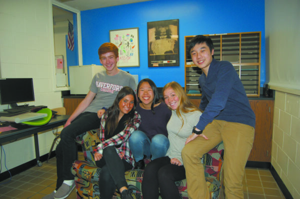 Byram Hills seniors (left to right) Dominick Rowan, Lyndsay Sie- gle, Sarah Tang, Sela Berenblum and Kevin Chang, were named Intel Search seminalists.