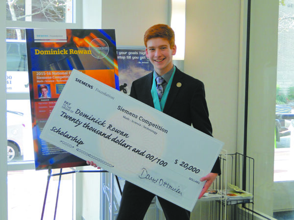 Byram Hills student Dominick Rowan was a nalist in the 2015 Siemens Competition in Math, Science and Technology, presenting his research to a panel in Washington, D.C.