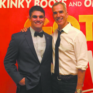 Alex Baron with Gotta Dance director/choreographer Jerry Mitchell
