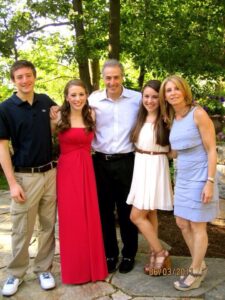 Evan Lieberman and his family