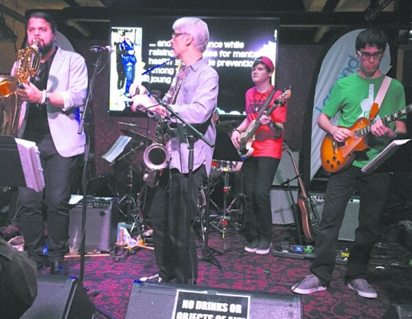 Musicians from the Lagond Music School performing at the Capitol Theater