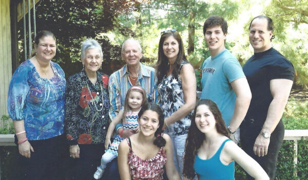 Gerry Golub with his wife Bonnie (second from left) and their family