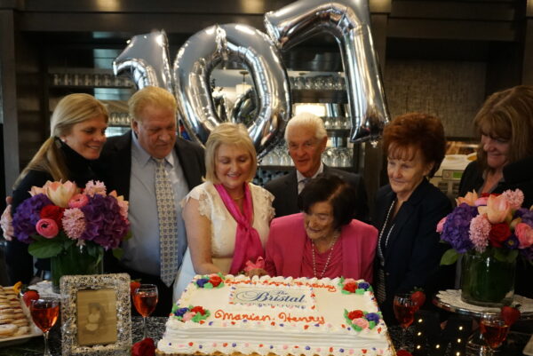 Cutting the cake!