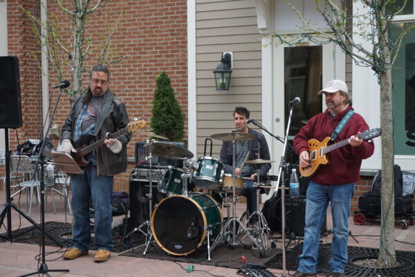 The Rock and Roll band, Powderfinger, in Armonk Square