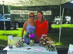 Kimber Sanseverino (right) and Georgia Frasch at the Chappaqua Farmer’s Market on May 14. ey were selling MacKenzie-Childs ra es, House Tour tickets and invites to the New Castle Historical Society’s “Clambake in Greeley’s Garden” on June 11. Visit www.newcastlehs.org for more info.