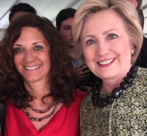 Dawn Dankner Rosen with Hillary Clinton