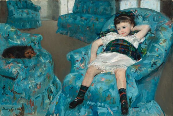 Little Girl in a Blue Armchair Artist: Mary Cassatt