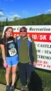 Olivia Sackler with Steve Sackler, her most dedicated dad