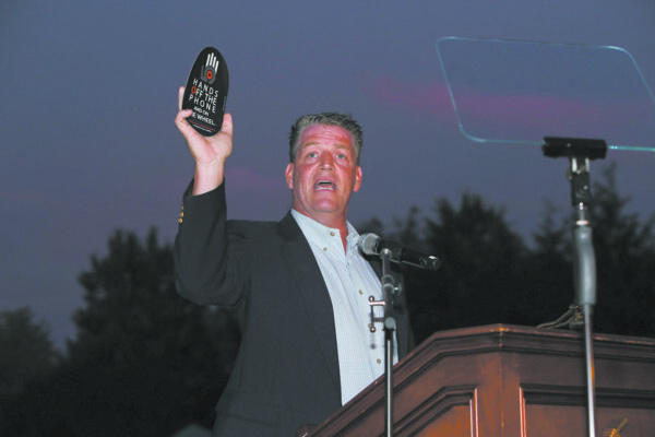 Senator Terrence Murphy (R-Westchester) speaking at July 26th Evan’s Team outing to detail progress on the legislation and efforts to curtail distracted driving.