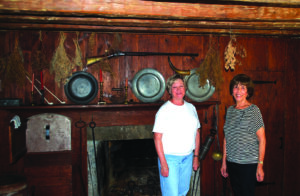 Town Historian Sharon Tomback (left) and Historical Society President Anna Maria Marrone at Smith’s Tavern in Armonk.