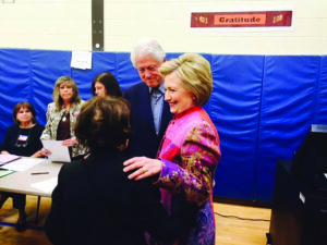 After casting their vote at Grafflin during New York’s primary day in April. Grace Bennett Photo