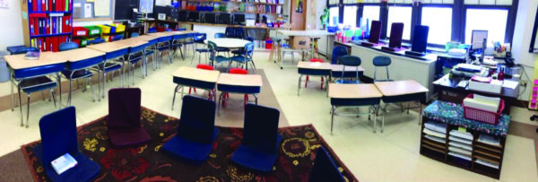 AFTER - Scalici’s room working with what she had
