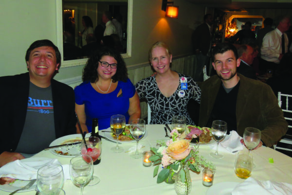 (L-R) Angelo Grasso, Hilary Steuer Grasso, Kelly Leonard, Dylan O’Keefe
