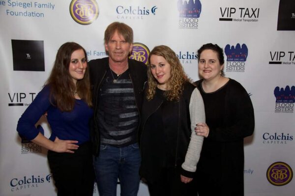 (L-R) Cynthia Flood, Mona Bickler, Dave Bickler, Jennifer Flood and Heather Flood Photo by Allegra Samsen