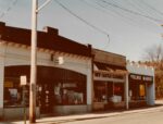 New Castle Cleaners (opened mid-1940s) and Chappaqua Village Market view of south side of Allan Place (circa 1980's)
